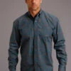 Stetson Cotton Steel Paisley L/S Western Shirt