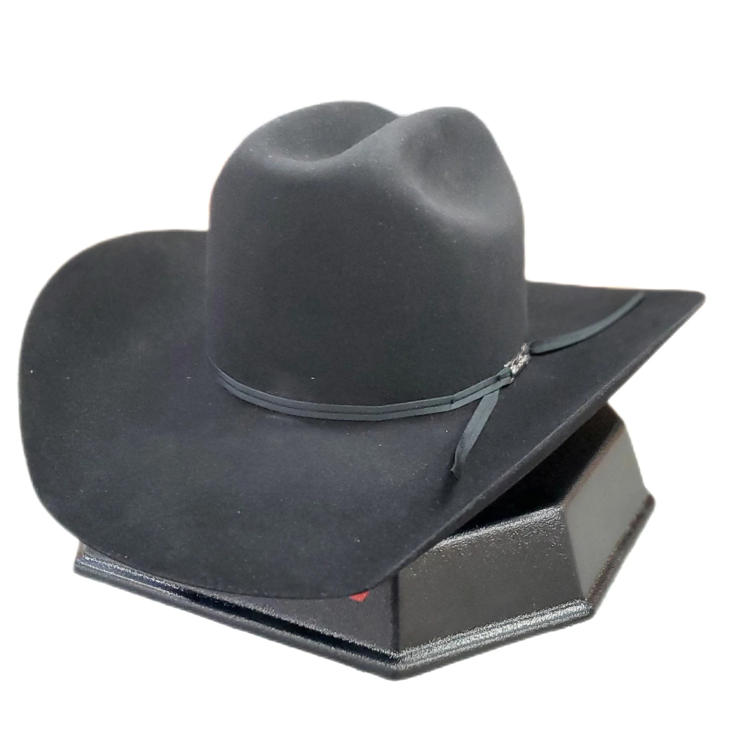American Hat Co. - 6X Black Felt Cowboy Hat - 4 1/4" Brim 1 American Hat Co. - 6X Black Felt Cowboy Hat - 4 1/4" Brim