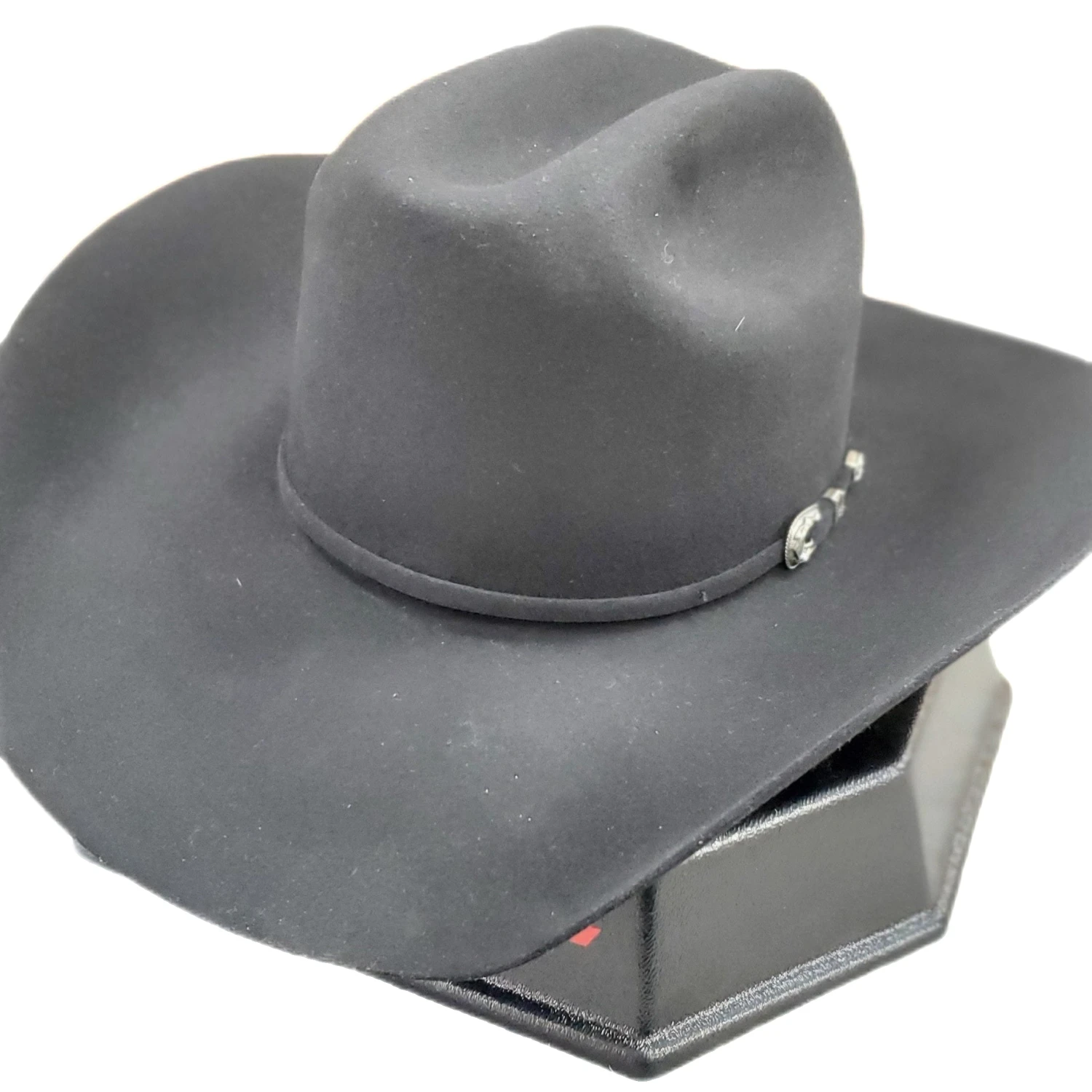American Hat Co. - 6X Black Felt Cowboy Hat - 4 1/4" Brim 2 American Hat Co. - 6X Black Felt Cowboy Hat - 4 1/4" Brim - Image 2
