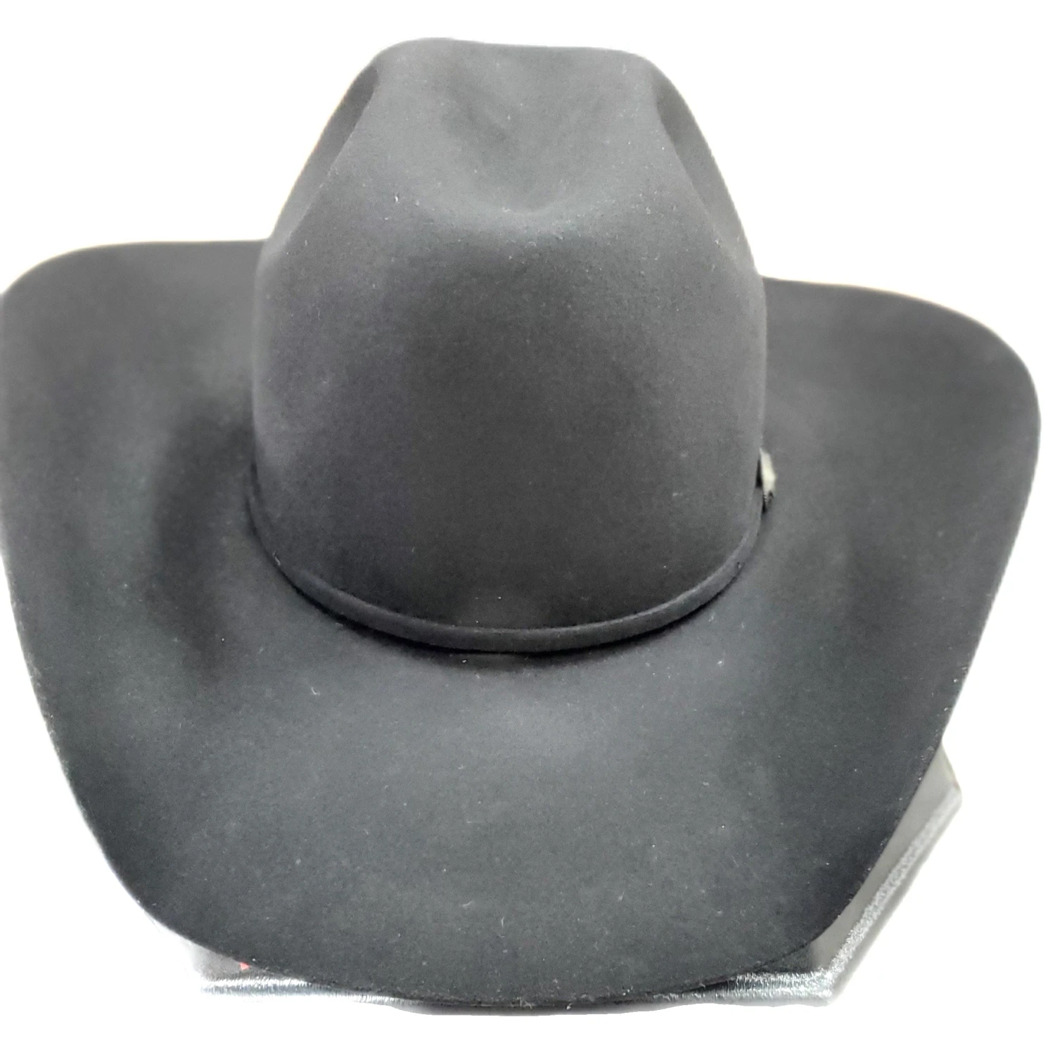 American Hat Co. - 6X Black Felt Cowboy Hat - 4 1/4" Brim 3 American Hat Co. - 6X Black Felt Cowboy Hat - 4 1/4" Brim - Image 3