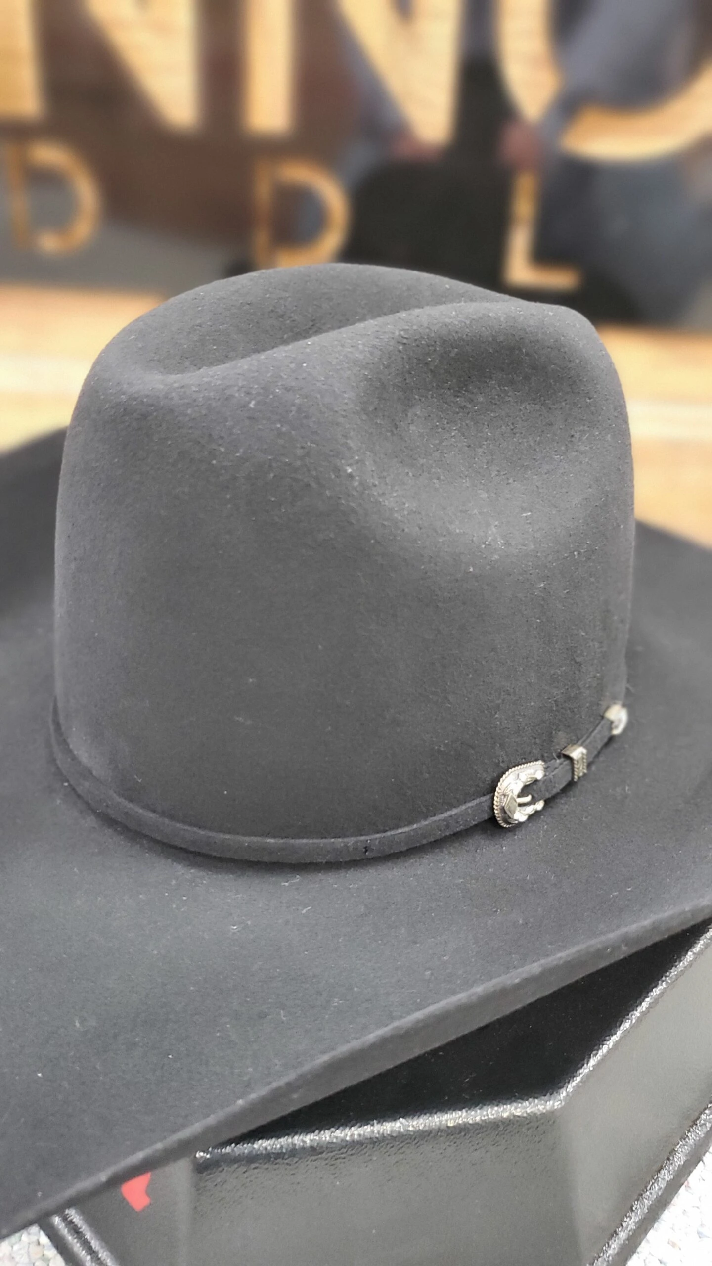 American Hat Co. - 6X Black Felt Cowboy Hat - 4 1/4" Brim 4 American Hat Co. - 6X Black Felt Cowboy Hat - 4 1/4" Brim - Image 4