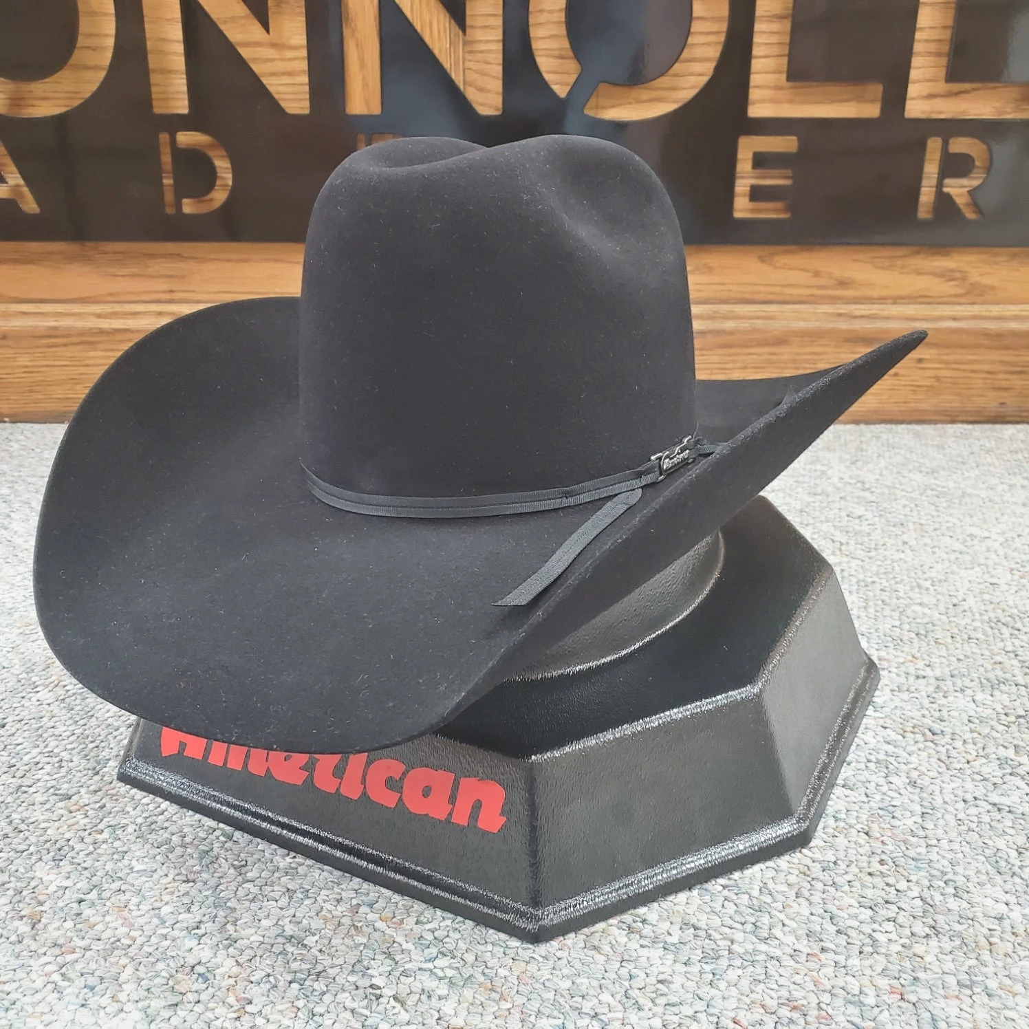 American Hat Co. - 6X Black Felt Cowboy Hat - 4 1/4" Brim 7 American Hat Co. - 6X Black Felt Cowboy Hat - 4 1/4" Brim - Image 7