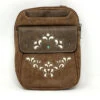 Justin Small Brown Crossbody Purse Laser Cut