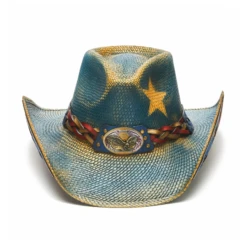 Stampede Straw Patriotic Cowboy Hat - Blue Star USA 7 Stampede Straw Patriotic Cowboy Hat - Blue Star USA -Boutique Western Clothing Store 2 89dbd170 247e 4a11 ab26 92fe057cac6f
