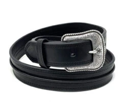 Ariat Black Half Center Bump Western Belt