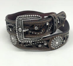 Ariat Ladies Inlaid Leather Scalloped Fashion Belt