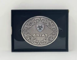 Ariat Logo Oval Western Belt Buckle