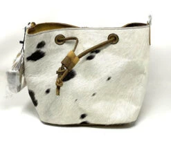 American Darling Hair On Leather Bucket Bag