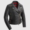 Whet Blu Giselle Lambskin Moto Fashion Jacket