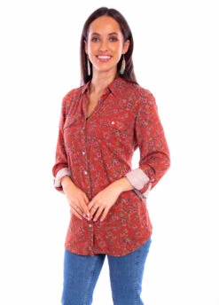 Honey Creek Printed Ditsy Floral Top