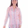 Honey Creek Pink Cotton Button Up Blouse