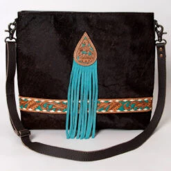 Olay Saddle And Cowhide Leather Cross Body Bag