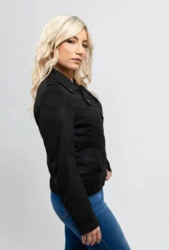 Whet Blu Molly - Women's Black Vegan Faux Leather Jacket -Boutique Western Clothing Store MollyS 73657.1675283278
