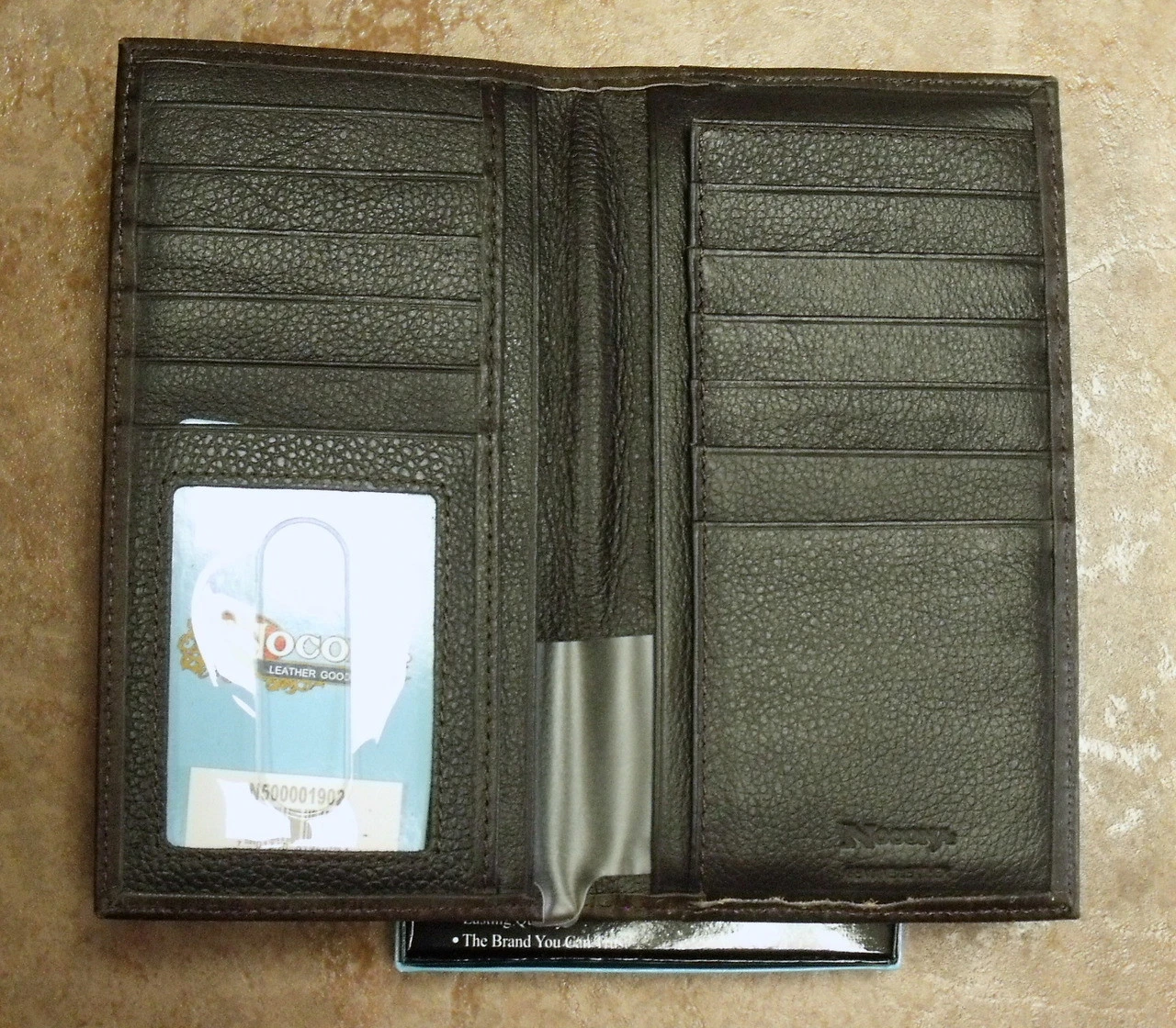 Nocona Texas Star Brown Rodeo Wallet/Checkbook 2 Nocona Texas Star Brown Rodeo Wallet/Checkbook - Image 2