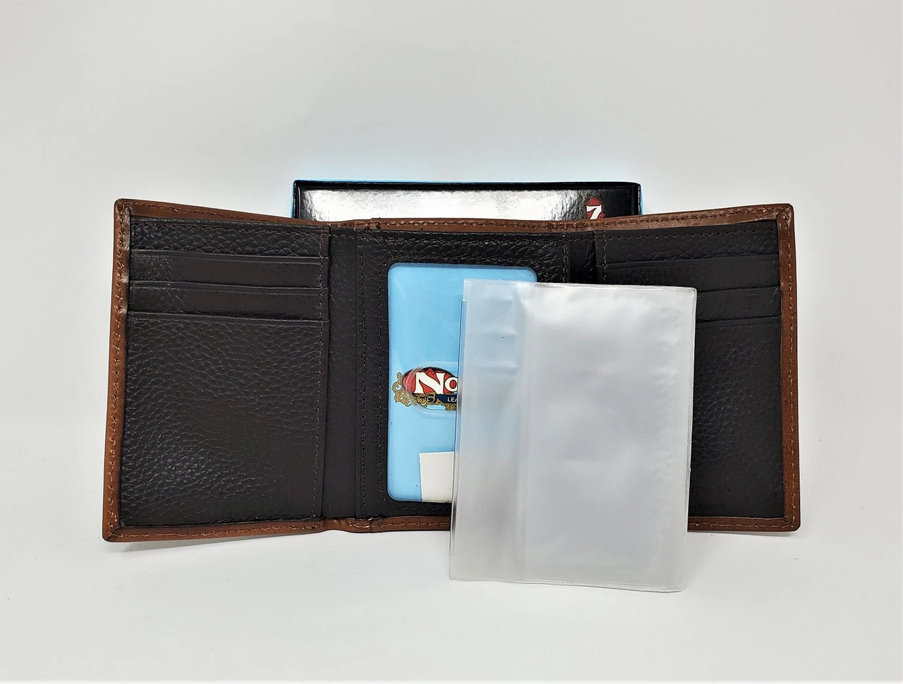 Nocona Tan Embossed Tri-Fold Wallet 2 Nocona Tan Embossed Tri-Fold Wallet - Image 2