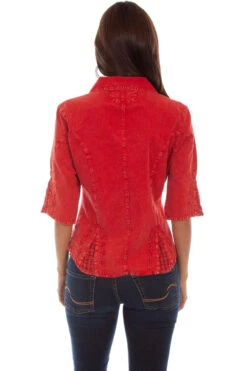 Cantina 3/4 Sleeve Peruvian Cotton Blouse -Boutique Western Clothing Store PSL 064 BRI BK 65012.1678827795
