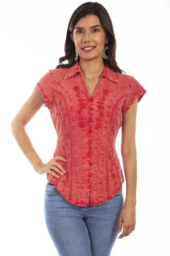 Cantina Capsleeve Peruvian Cotton Blouse -Boutique Western Clothing Store PSL 066 BRI 23762.1684080826