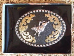 Nocona Bull Rider Western Belt Buckle