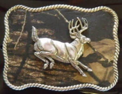 Nocona Mossy Oak/Buck Belt Buckle
