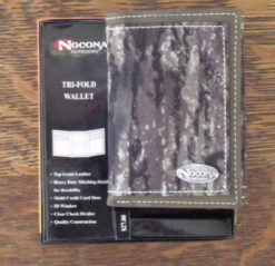 Nocona Leather Mossy Oak Tri-Fold Wallet