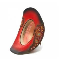 Stampede Women's Straw Cowboy Hat - Ruby Red 9 Stampede Women's Straw Cowboy Hat - Ruby Red -Boutique Western Clothing Store j