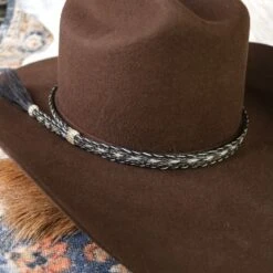 Horsehair Braided Hat Band - Snip -Boutique Western Clothing Store medium 0b683abb 9321 4992 ba1e 96d73289407f