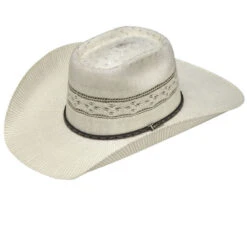 Ariat Twister Grey Straw Cowboy Hat - Heeler