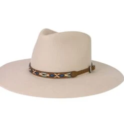 Twister Embroidered Leather Hat Band