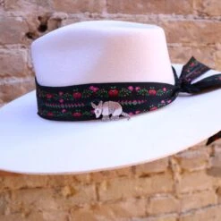 Double D Ranch Sterling Silver Armadillo Pin