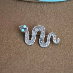 Peyote Bird Sterling Silver Snake Hat Pin