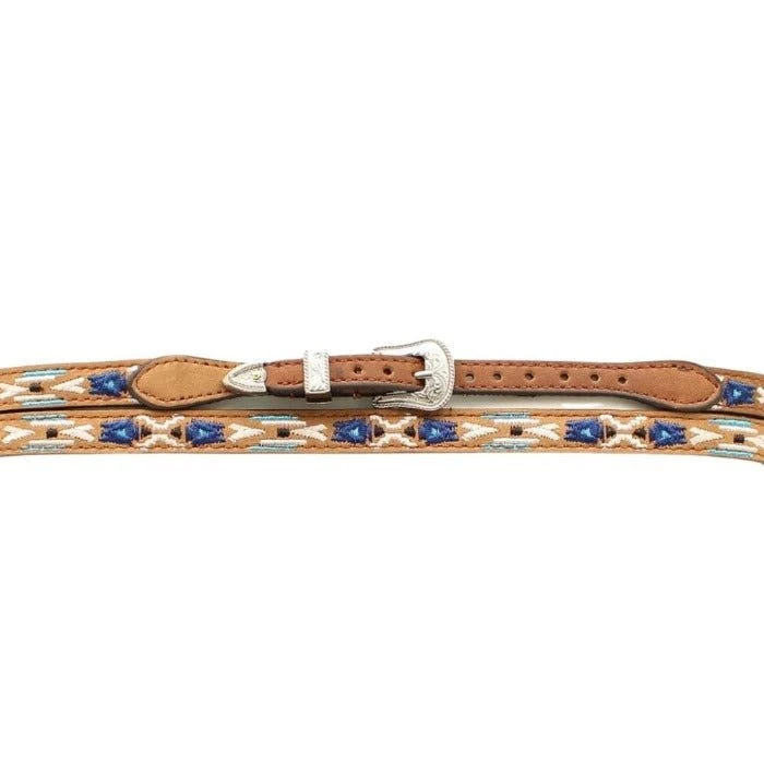 Twister Embroidered Leather Hat Band 2 Twister Embroidered Leather Hat Band - Image 2