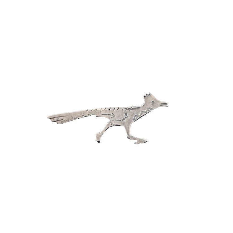 Peyote Bird Sterling Silver Road Runner Hat Pin 2 Peyote Bird Sterling Silver Road Runner Hat Pin - Image 2