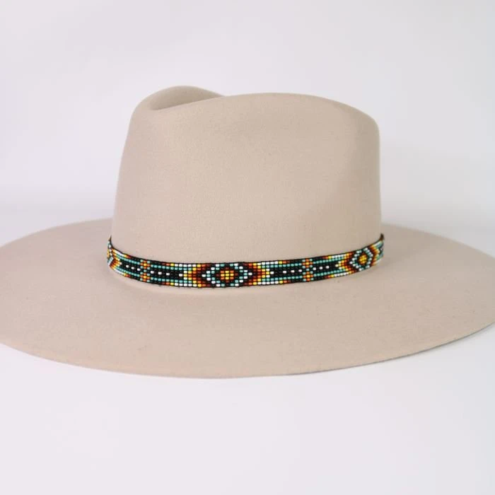 Western Beaded Hat Band - Aztec 3 Western Beaded Hat Band - Aztec - Image 3
