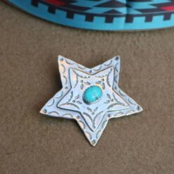 Double D Ranch Sterling Silver Star Hat Pin
