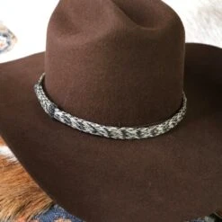Horsehair Braided Hat Band - Dapple
