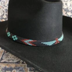 Western Beaded Hat Band - Thunderbird -Boutique Western Clothing Store medium 8fa104c0 a42c 42d3 9168 8b369efe8a5d