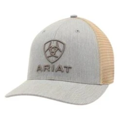 Ariat Grey Snapback Baseball Cap