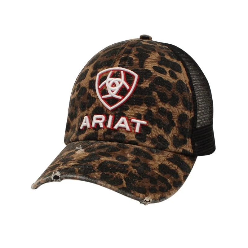 Ariat Ladies Leopard Ponyflo Cap 1 Ariat Ladies Leopard Ponyflo Cap