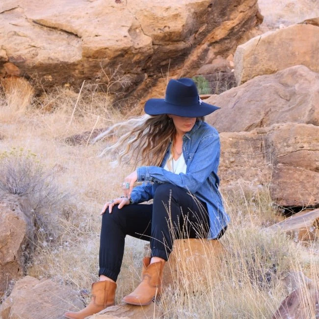 Stetson Felt Wide Brim Floppy Hat - Rapture 4 Stetson Felt Wide Brim Floppy Hat - Rapture - Image 4