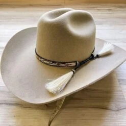 Twister Western Horsehair Tapestry Hat Band - Camino