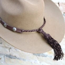 Deerskin Leather Tassel Hat Band - Brown -Boutique Western Clothing Store medium d49c712d b10b 455f b221 43cde0aa4891