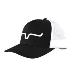 Kimes Ranch Weekly Trucker Cap - Black & White