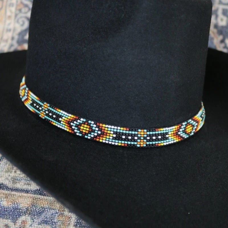 Western Beaded Hat Band - Aztec 7 Western Beaded Hat Band - Aztec - Image 7