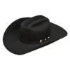 Ariat Black Double S Black Wool 2X Cowboy Hat