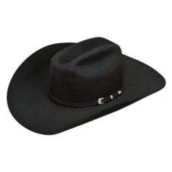 Ariat Black Double S Black Wool 2X Cowboy Hat